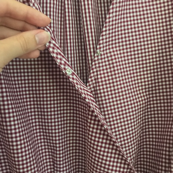 🌟Host pick🌟Madewell Gingham Wrap Top🌸 - Picture 4 of 8